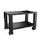 Home-Complete 2-Tier Office Desk Organizer Rolling Cart Compact Portable Under-Desk Storage with Wheels, Black HC-2401 - alternate 5