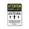 Signmission Public Safety, Residents And Guests Practice Social Distancing, 18in X 12in, OS-NS-A-1218-25401 OS-NS-A-1218-25401 - alternate 1