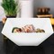 Smarty Had A Party 4 qt. White Square Plastic Serving Bowls (24 Bowls), 24PK 7912-CASE - alternate 1