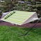 Homeroots Green And Yellow Striped Double Hammock 643965 - alternate 5