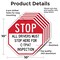 Signmission Stop All Drivers Must Stop Here For, 10 inch X 10 inch, Aluminum Metal Signs, 5PK OC-A-5Pack-10-243 - alternate 5