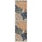 Homeroots 6' Blue Green And Orange Floral Indoor Outdoor Runner Rug 548024 - alternate 1