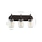 Jonathan Y Gaines 19.3" 3-Light Farmhouse Industrial Iron Mason Jar LED Vanity, Oil Rubbed Bronze/Clear JYL7801A - alternate 9