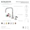 Kingston Brass Widespread Bathroom Faucet with Brass Pop-Up, Antique Brass FSC893CKLAB - alternate 2