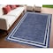 Homeroots 4' X 6' Navy Blue And Ivory Indoor Outdoor Area Rug 545537 - alternate 7