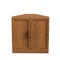 Homeroots 31in Walnut Wood Corner Accent Cabinet 693401 - alternate 1