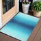 Homeroots 3' X 5' Teal Blue Indoor Outdoor Area Rug 555618 - alternate 1