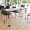 Flash Furniture Commercial Adjustable Height Rectangular Activity Table - Locking Casters-Gray XU-A2460-REC-GY-T-A-CAS-GG - alternate 8