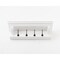 Homeroots Classic White Wood Wide Four Hook Hanging Coat Rack 397774 - alternate 5