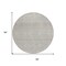 Homeroots 8' Beige And Ivory Round Chevron Washable Indoor Outdoor Area Rug 612234 - alternate 8