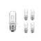 Bulbrite Mini 150w T8 Medium Screw Base E26 Clear Dimmable Soft White 2900K Halogen Light Bulb, 5PK 861995 - alternate 1