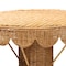 Bali & Pari Pabla Bohemian Light Honey Rattan Scalloped Accent Table 255-14134-ZORO - alternate 7