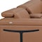 Homeroots Chestnut Italian Leather Power Reclining U Shaped Ten Piece Corner Sectional With Console 634694 - alternate 14