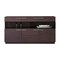 Homeroots 59in Brown Solid Wood Sideboard with Glass Doors 284410 - alternate 4