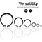 Neiko Snap Ring Shop Assortment, 300 Piece Retaining Ring Set, 18 Sizes (1/8 in - 1-0.25 in) 50458A - alternate 6