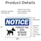 Signmission Forget The Dog Beware Of Wife Sign With Symbol, 10 Inch X 7 Inch, Vinyl Decal, 2PK OS-2PACK-NS-D-710-L-12876 - alternate 4