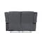 Homeroots 60in Gray Microfiber Manual Reclining Loveseat 329376 - alternate 6