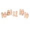 Tickit Wooden Community Figures, Peg Doll, Assorted Shapes, 10-Piece Set 74009 - alternate 4