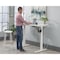 Sauder Oe 48x24 Adj Height Desk White 3a 433781 - alternate 1