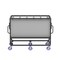 Valley Craft PartsCart, 54in, 36in, Gray, Steel, 800lb EP3531-200 - alternate 4