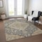 Homeroots 9' X 12' Charcoal Gray And Brown Oriental Washable Indoor Outdoor Area Rug 605233 - alternate 8