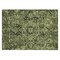Homeroots 2' X 3' Olive Green and Dark Green Oriental Washable Non Skid Indoor Outdoor Area Rug 563772 - alternate 7