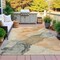 Homeroots 3' X 5' Orange And Gray Abstract Washable Indoor Outdoor Area Rug 631839 - alternate 7