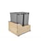 Rev-A-Shelf Maple Wood; Steel; Plastic, Natural Maple, 18 in W, 24.25 in H, 21.75 in D 4WCSC-2150DM-2 - alternate 5