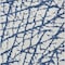 Homeroots 3' X 5' Navy Blue And Ivory Abstract Washable Indoor Outdoor Area Rug 614371 - alternate 6