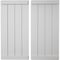 Ekena Millwork Rustic Four Board Joined Board-n-Batten Smooth Faux Wood Shutters w/End Batten, 22W x 72H, PR SHUBJE22X72SMPR - alternate 1