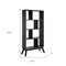 Homeroots 65" Gray Wood Four Tier Etagere Bookcase 630392 - alternate 4