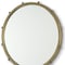 Homeroots 25" Gold Metal Round Accent Mirror 607273 - alternate 3
