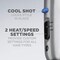 Conair 1875 Watt 2 Speed 3-in-1 Styling Hair Dryer with Cool Shot Button in Silver SD4FDN - alternate 5