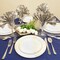 Smarty Had A Party 10.25" White with Gold Antique Floral Round Disposable Plastic Dinner Plates (120 Plates), 120PK 920WHG-CASE - alternate 1