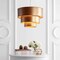 Jonathan Y Lynn 21" 3-Tier Metal LED Pendant, Gold JYL9036A - alternate 8