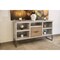 Homeroots 70" Light Gray Solid Wood Open shelving Distressed TV Stand 528737 - alternate 5