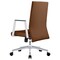 Leisuremod Aleen Office Chair in Upholstered Leather and Iron Frame with Swivel and Tilt, Dark Brown AO19DBRL - alternate 8