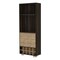 Homeroots 27in Dark Brown Corner Bar Cabinet With Multiple Shelves 488497 - alternate 1