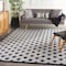 Homeroots 7' X 10' Black And White Geometric Indoor Outdoor Area Rug 546861 - alternate 7