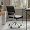 Martha Stewart Piper Upholstered Office Chair in Black/Polished Nickel CH-220921-2-BK-MS - alternate 10