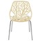 Leisuremod Modern Asbury Dining Chair with Chromed Legs, Cream AC16CR - alternate 7