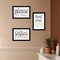 Homeroots Set Of Three Toilet Humor 3 Black Framed Print Wall Art, 3PK 408222 - alternate 4