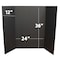 Flipside 36 x 48 Total Black foam Project Board Pack of 10 30508-10 - alternate 6