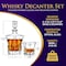 Nutrichef Home Bar Whiskey Decanter Set, Glass Decanter with Four 800ml Whiskey Glasses, Elegantly Styled with NCGD4C168 - alternate 5
