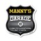 Signmission Manny's Garage I Can Fix Everything But Stupid, 6 Inch X 6 Inch, Plastic Sign SHI-P-6-490-MANNY - alternate 1