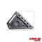 Extreme Max 5001.5772.2 Heavy-Duty Solid Rubber Wheel Chock with Handle - Value 2-Pack 5001.5772.2 - alternate 7