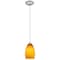 Access Lighting Champagne, LED Pendant, Brushed Steel Finish, Maya Glass 28012-3C-BS/MYA - alternate 6