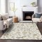 Homeroots 8' X 10' Ivory Brown And Green Floral Washable Indoor Outdoor Area Rug 597821 - alternate 7