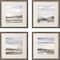 Homeroots Set Of Four Tirwedd II Silver Framed Print Wall Art, 4PK 474058 - alternate 1