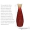 Uniquewise 28in Classic Bamboo Floor Vase Handmade, Decorative Glossy Red Vase for Dining Room, Living QI003242.M.RD - alternate 9